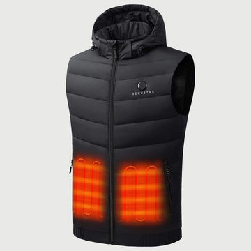 Men's Heated Down Vest 7.4V With Detachable Hood